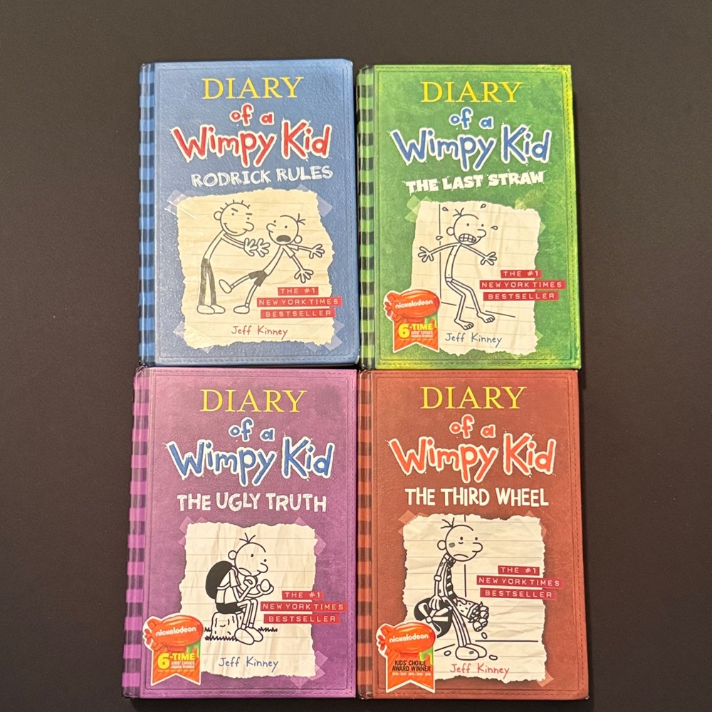 Set of 4 Diary of a Wimpy Kid Book Set